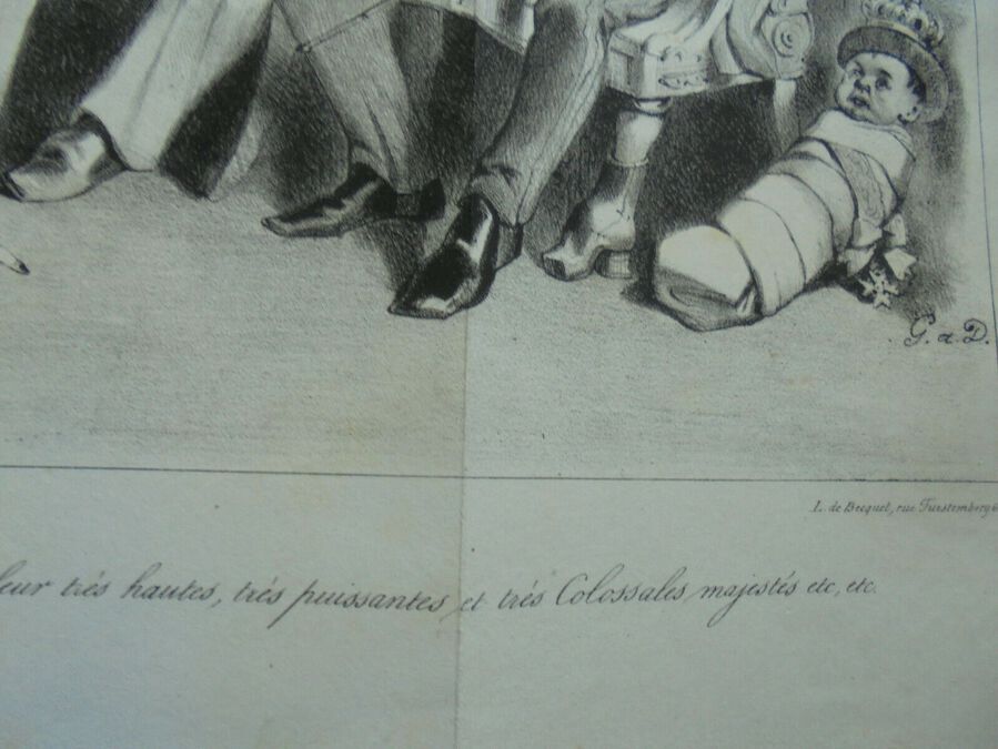 Antique La Caricature (Journal)/(N°159) Pl. 332 (Panoramic)