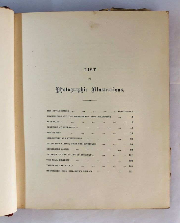 Antique Photographic Album of Longfellow's Hyperion (1864)