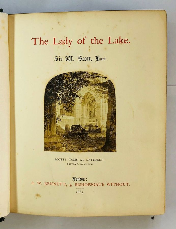 Antique Photographic Illustrations - The Lady of The Lake (1863)