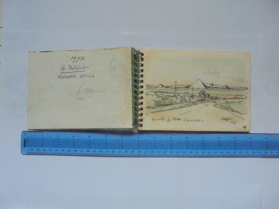 Antique Adrian Hill Sketches 1972 - Sketches of Cornwall