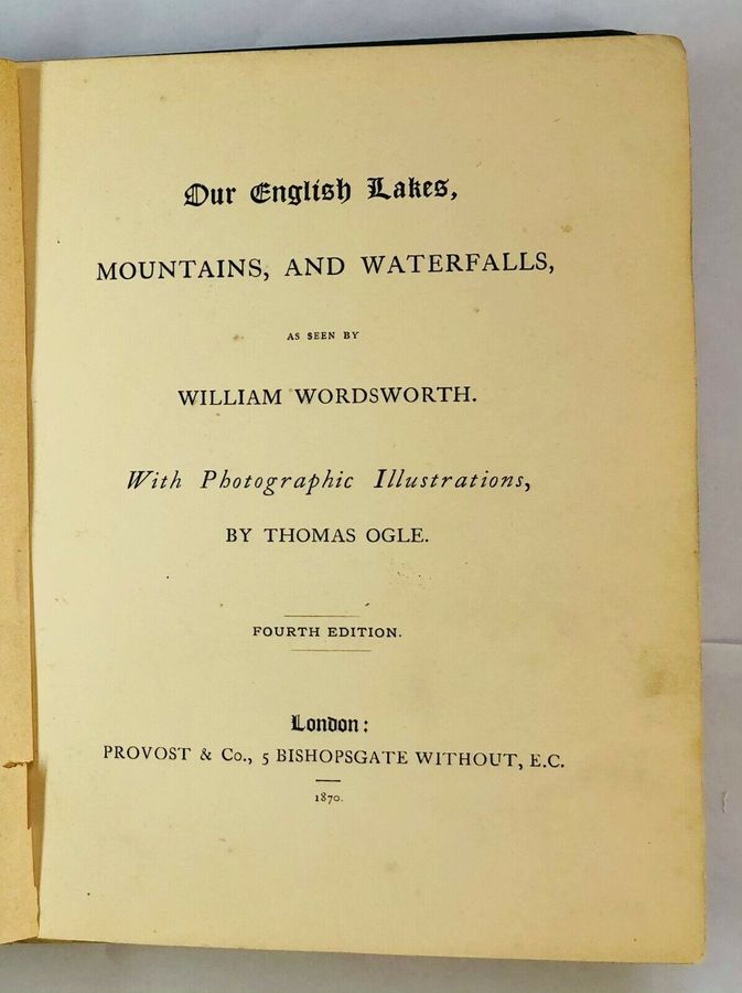 Antique Photographic Illustrations - Our English Lakes, Mountains, and Waterfalls (1870)