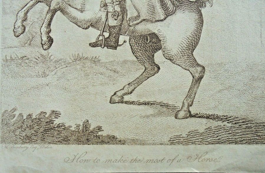 Antique 'How to make the most of a horse' - Henry Bunbury (1750 - 1811)