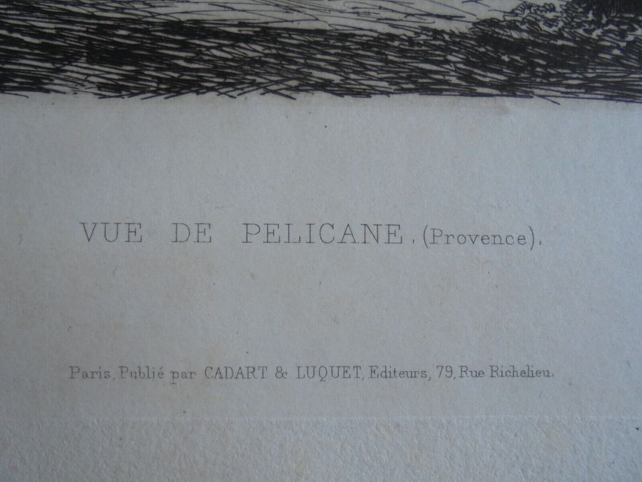 Antique Vue de Pelicane (Provence), Leon