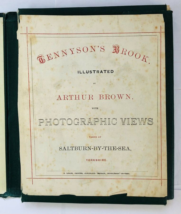Antique Photographic View on Hard-Board (13 pieces), The Brook (1873)