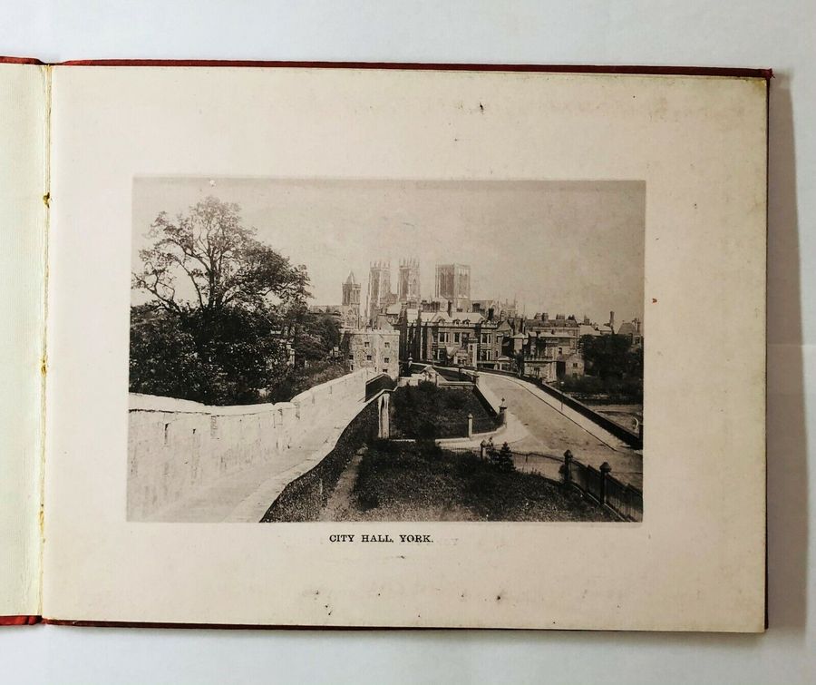 Antique Photographic View Album of York, C. 1900, 7 pages Retro/Verso
