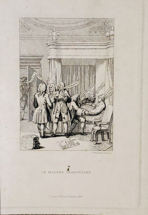 Artist:  Unknown to Seller, Le Malade Imaginaire or the Consultation. Print.
