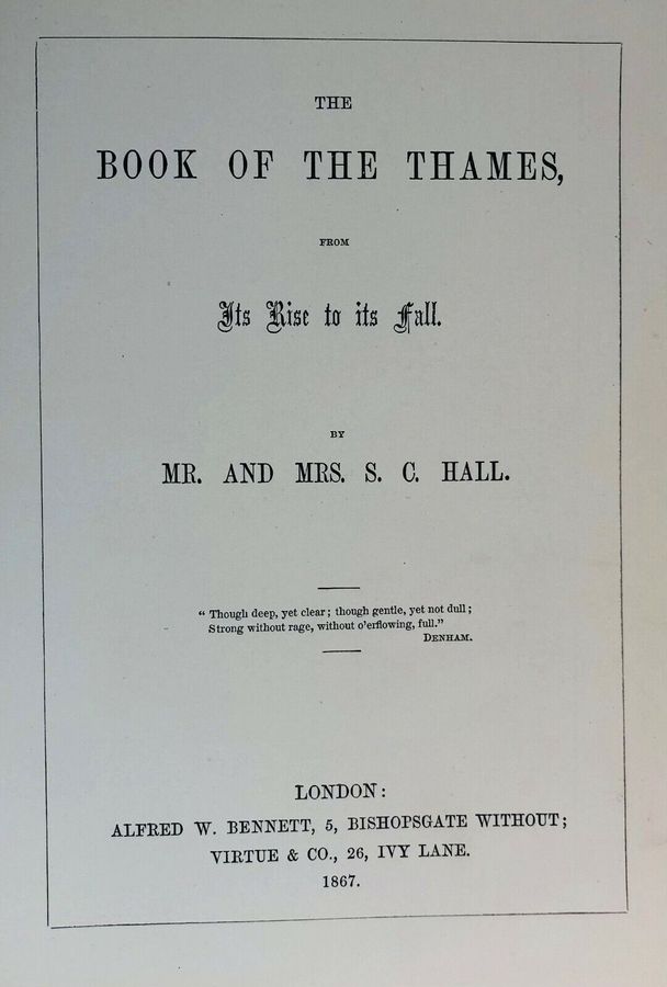 Antique Album, The Book of The Thames, 15 Albumen Prints by Francis Frith 1867