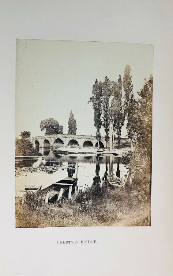 Antique Album, The Book of The Thames, 15 Albumen Prints by Francis Frith 1867