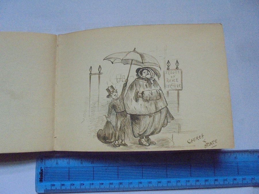 Antique Collection of caricatures, Pen and ink