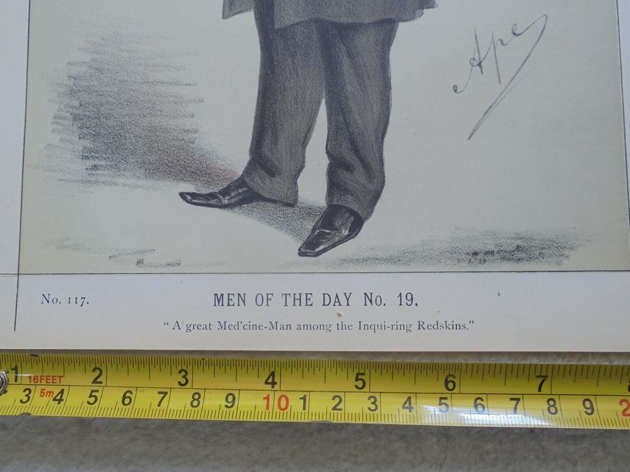 Antique Vanity Fair Prints, Men of The Day No 19 - Professor Huxley