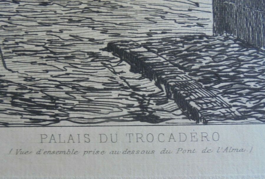 Antique Exposition Universelle de 1878 , Palais du Trocadero (Paris, France),H.Toussaint