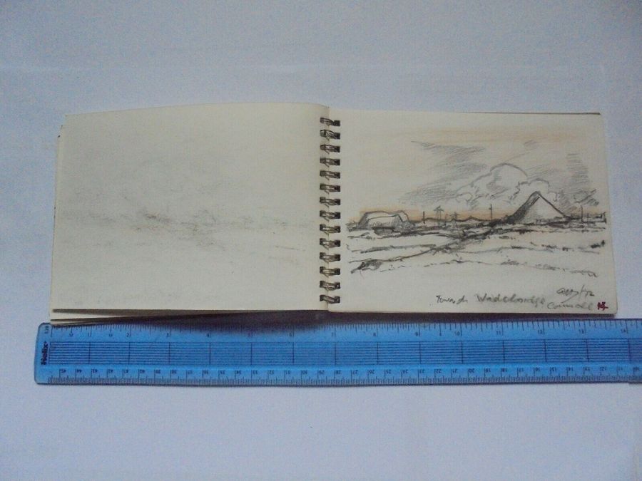 Antique Adrian Hill Sketches 1972 - Sketches of Cornwall