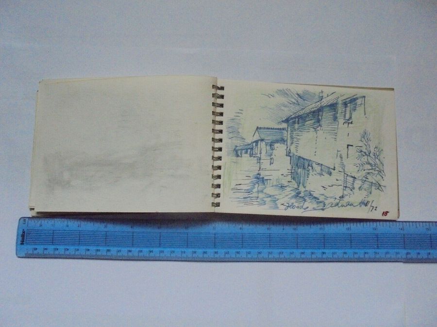 Antique Adrian Hill Sketches 1972 - Sketches of Cornwall