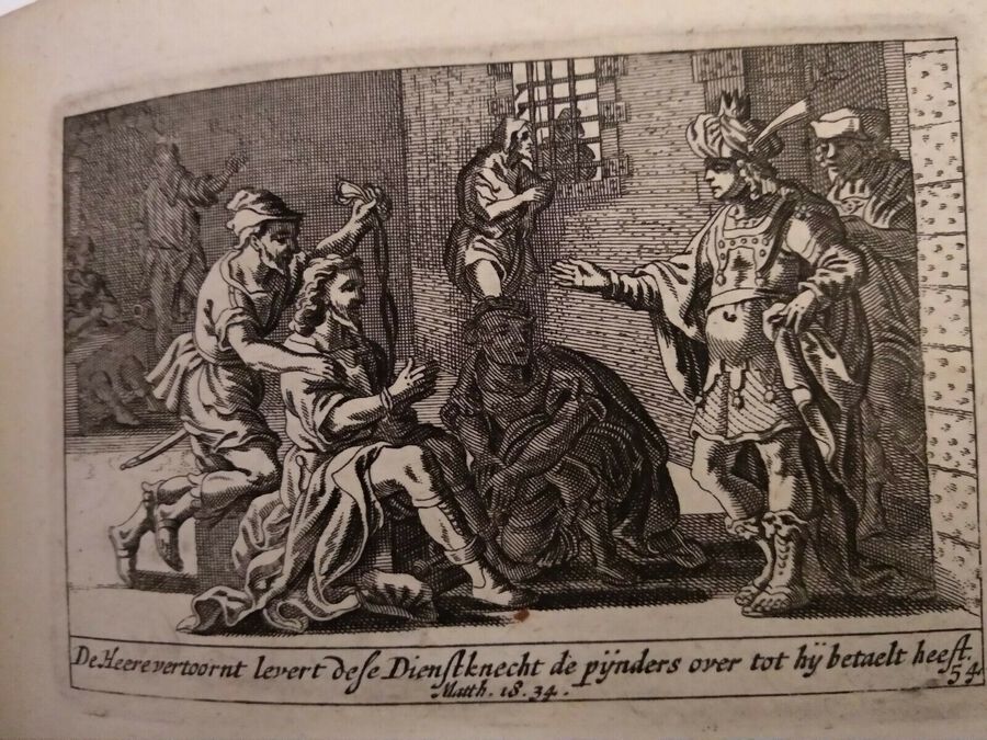 Antique Pieter H Schut - Biblical Illustrations - Matthew 18.34