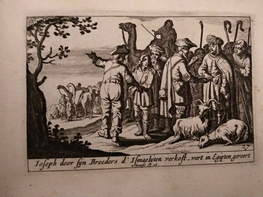 Antique Pieter H Schut - Biblical Illustrations - Genesis 37.28