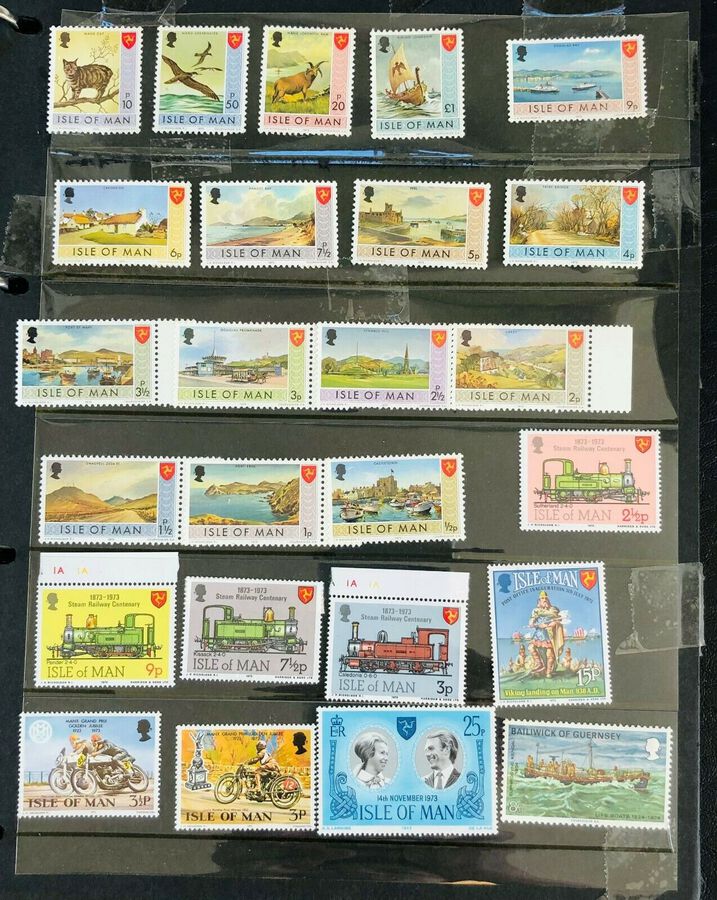 Antique Isle of Man, 25x Stamps