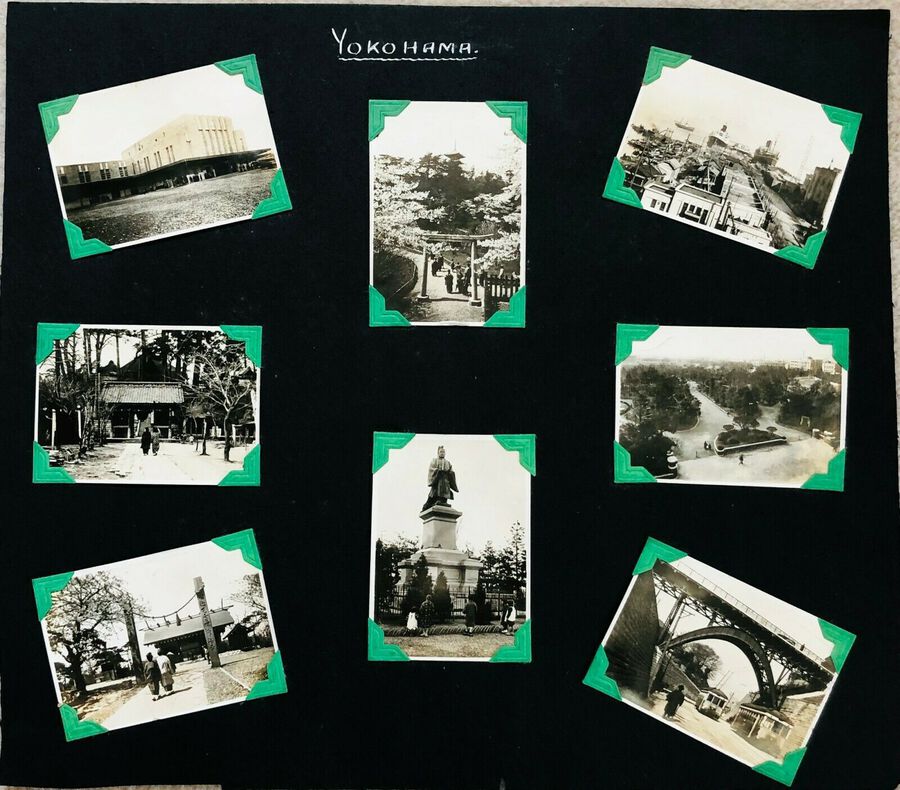 Antique View of Yokohama, 8 Photographs, c.1930s