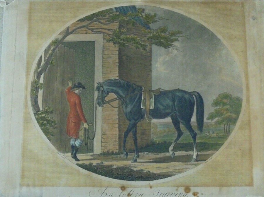 Antique Francis Jukes after Charles Ansell - 'As a Colt in training'